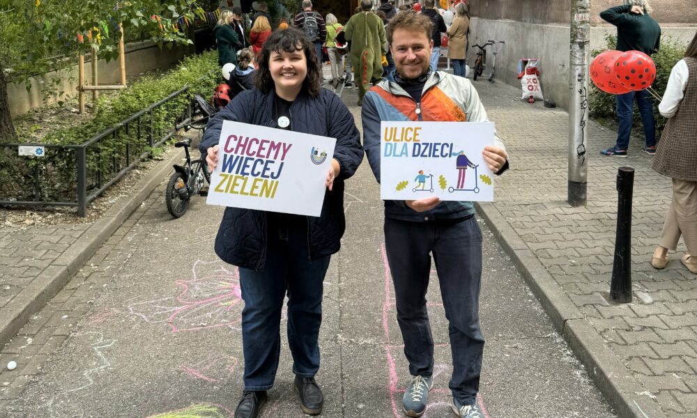 akcja Streets for Kids na Szymanowskiego 4a